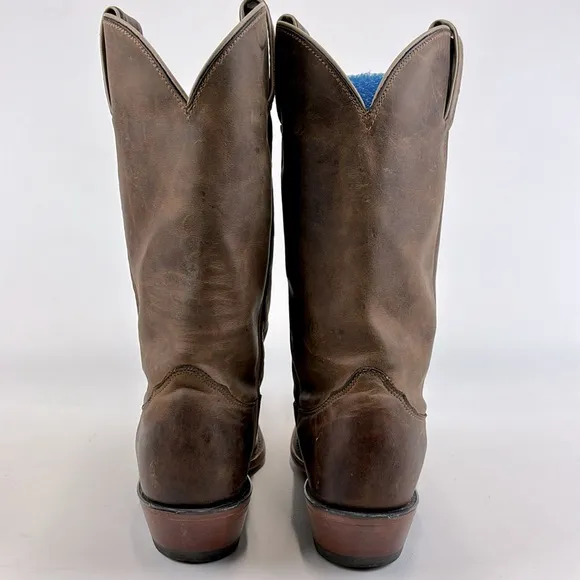 NOCONA Women's OU Sooners Brown Leather Collegiate Western Boots Size 6B