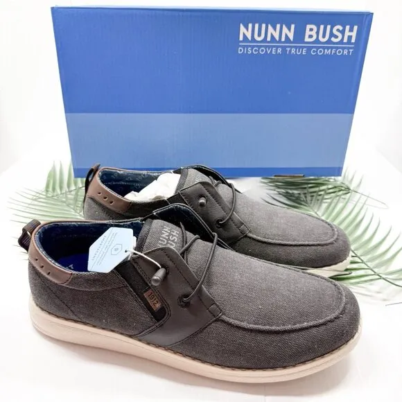 Nunn Bush Casual Shoes Men's Black Brewski Moc Toe Slip On Shoes Size 11 M