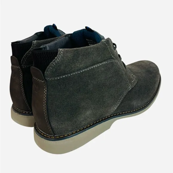 Nunn Bush Otto Plain Toe Chukka Boot Dress Shoes Gray 84987-020 Mens Size 11.5