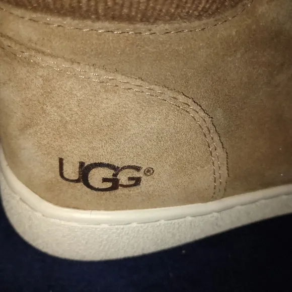 NWB UGG Women's Olive Leather High Top Sneakers Size 9