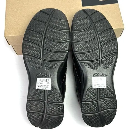 NWB Clarks Collection Cotrell Step Slip-On Shoes Brown Leather Men’s size 9W