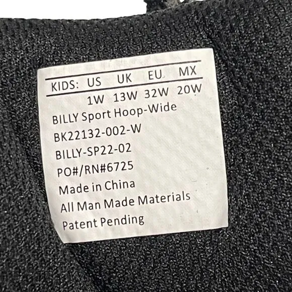 NWOB BILLY FOOTWEAR Sport Hoop High Top Zip Sneakers 1 Wide