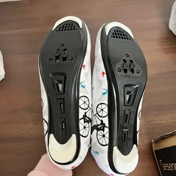 NWOB Cycling Footwear Professional Athletic Bicycle Shoes Cleat Outdoor Clip