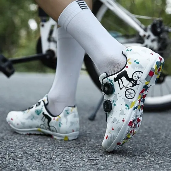 NWOB Cycling Footwear Professional Athletic Bicycle Shoes Cleat Outdoor Clip