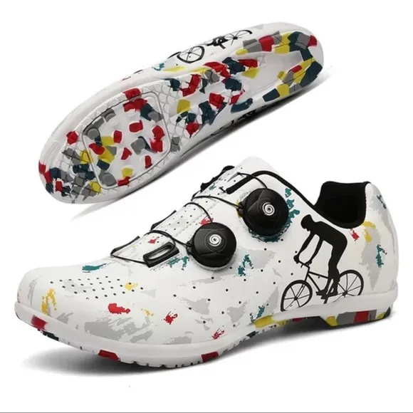 NWOB Cycling Footwear Professional Athletic Bicycle Shoes Cleat Outdoor Clip