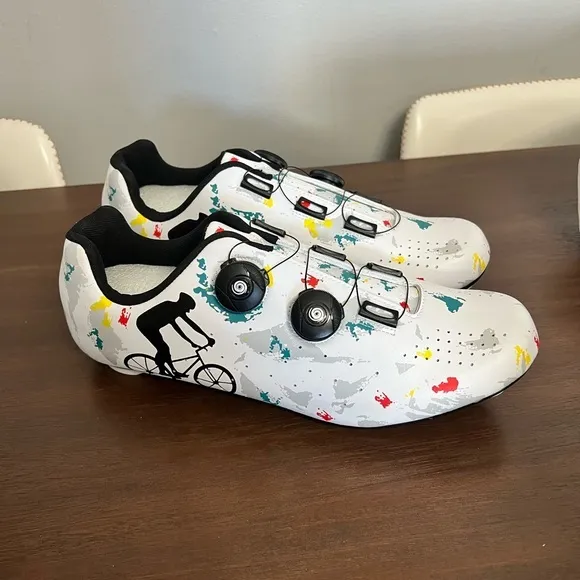 NWOB Cycling Footwear Professional Athletic Bicycle Shoes Cleat Outdoor Clip