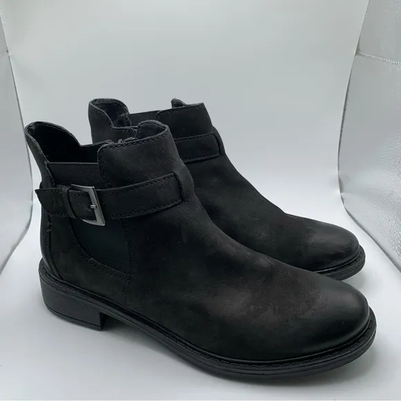 NWOB Josef Seibel Selena 17 Black Leather Boots black Nubuck 40 US 9-9.5 1299