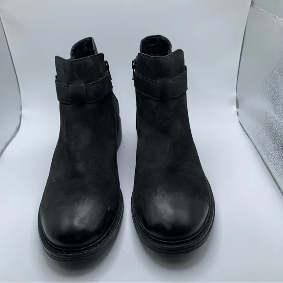 NWOB Josef Seibel Selena 17 Black Leather Boots black Nubuck 40 US 9-9.5 1299