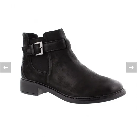 NWOB Josef Seibel Selena 17 Black Leather Boots black Nubuck 40 US 9-9.5 1299