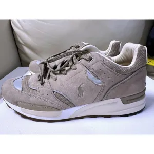NWOB Polo Ralph Lauren MEN'S SHOES 10.5 ,11 Trackster 200 Sneakers KHAKI
