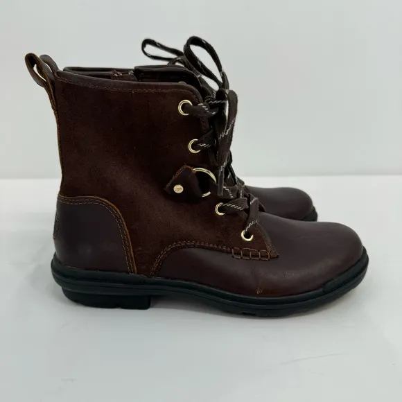 NWOB Ugg Womens Hapsburg Hiker Brown Hiking Boots Shoes 6 New