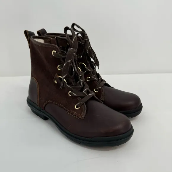 NWOB Ugg Womens Hapsburg Hiker Brown Hiking Boots Shoes 6 New