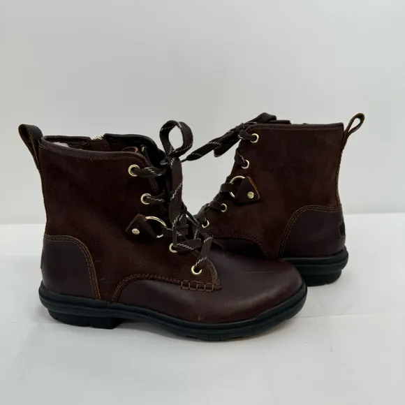 NWOB Ugg Womens Hapsburg Hiker Brown Hiking Boots Shoes 6 New