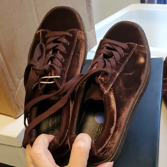 Nwob Vince Velvet Platform Sneakers