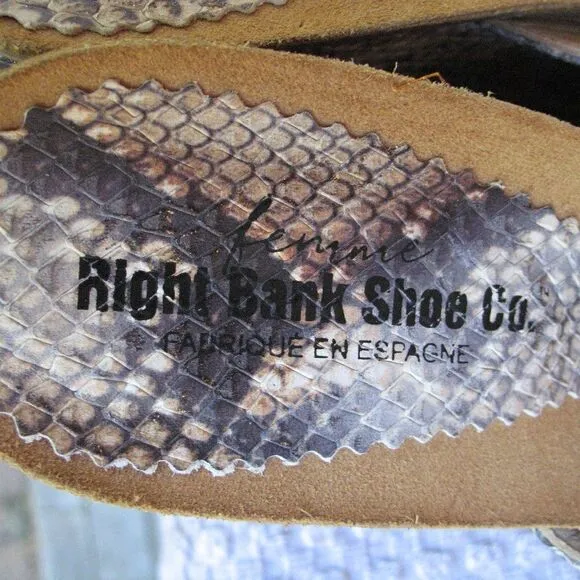 NWOB Snake Print Wedge Sandals