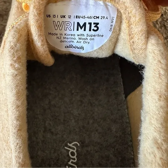 NWOT Allbirds Merino Wool Runners Mens 13 Orange