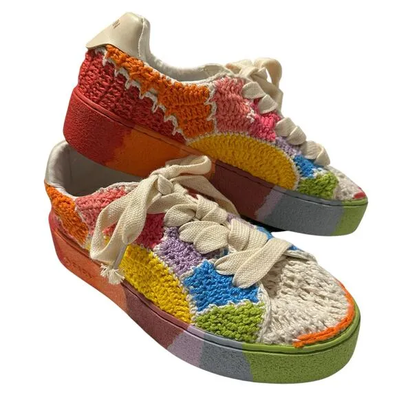 NWOT Farm Rio Crochet Sunset Platform Sneakers Sneakers 6.5