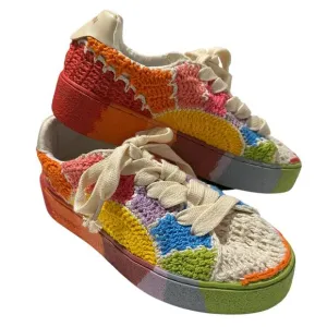NWOT Farm Rio Crochet Sunset Platform Sneakers Sneakers 6.5