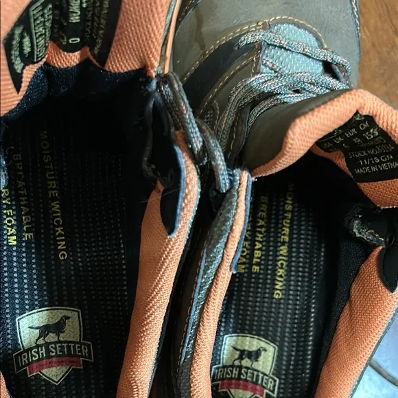 NWOT-Irish Setter Brown and Orange Athletic Shoes with Durable Sole