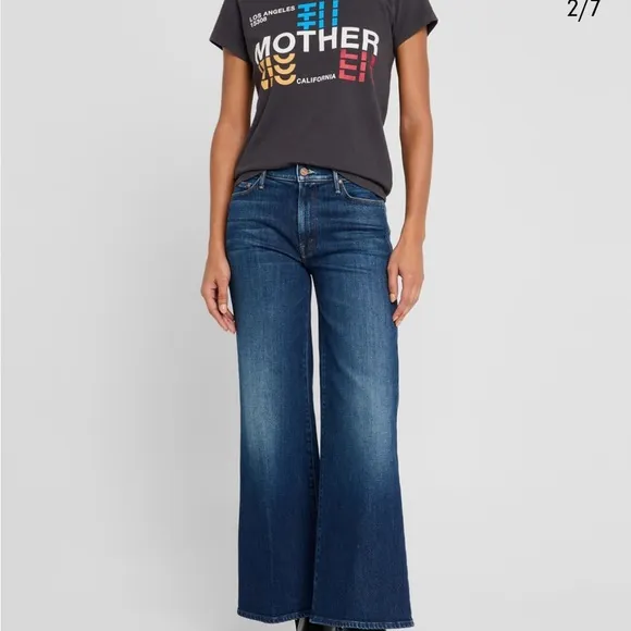 NWOT MOTHER The Twister Flood Ankle Flared Jeans, Size 24. Still In Stores.