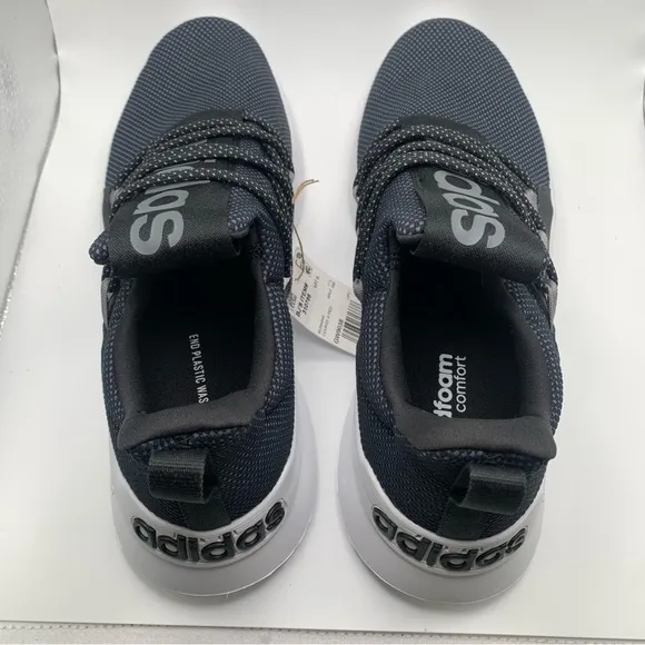 NWT adidas Lite Racer Adapt 5.0 Running Shoes Slip On Black Grey Size 12 1624