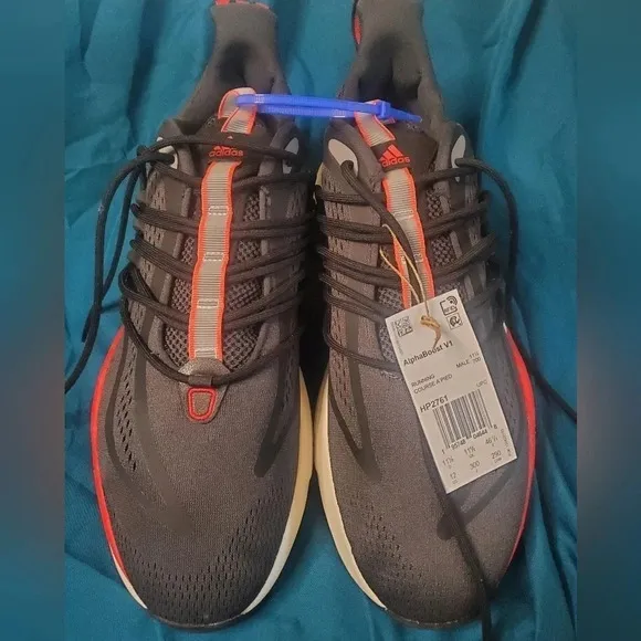 NWT Adidas Men's Alphaboost V1 Shoes - Size 12 - Black Combo - ‎ no box