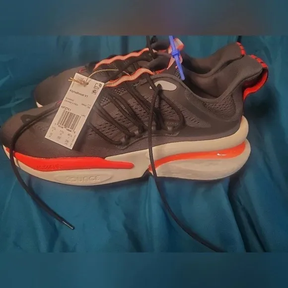 NWT Adidas Men's Alphaboost V1 Shoes - Size 12 - Black Combo - ‎ no box