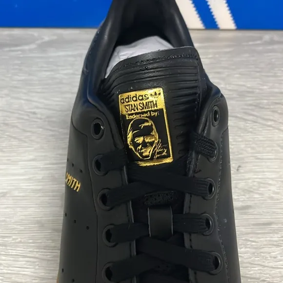 NWT Adidas Originals Stan Smith Men's Shoes - Black - ID1341