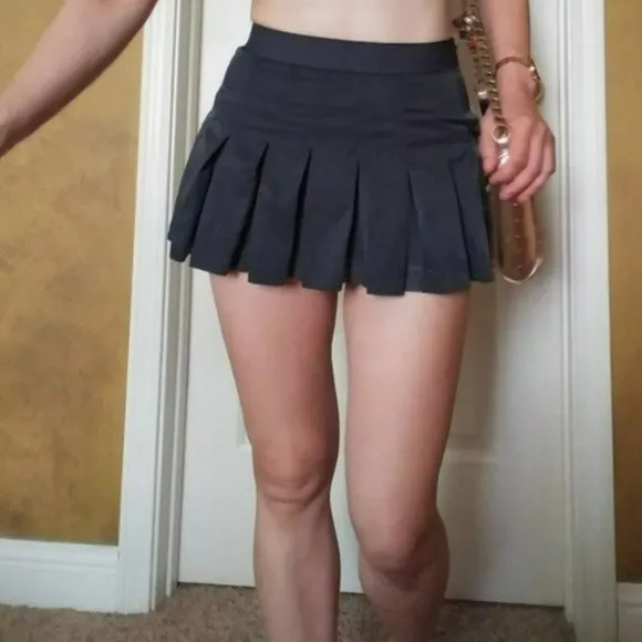Nwt ADIDAS Stella McCartney Tennis Skirt Pleated M Medium Gray