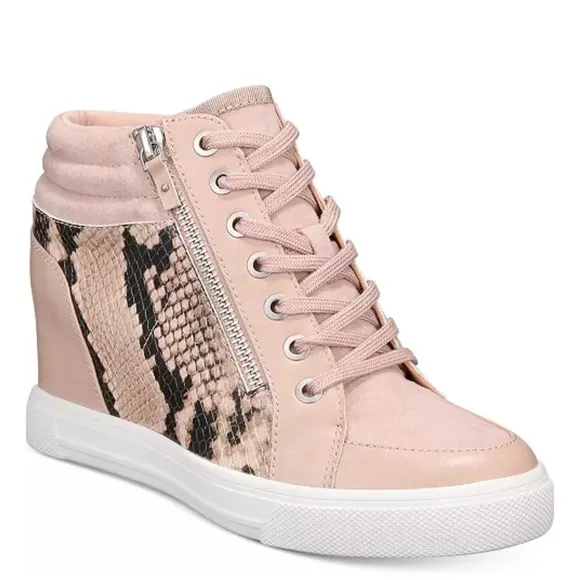 NWT Aldo Snake Print Wedge Sneakers Size 7