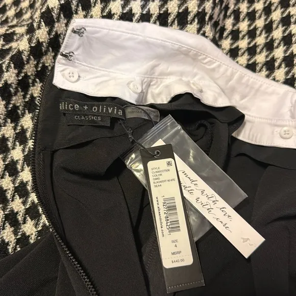 NWT Alice   Olivia Chara Collared Dress