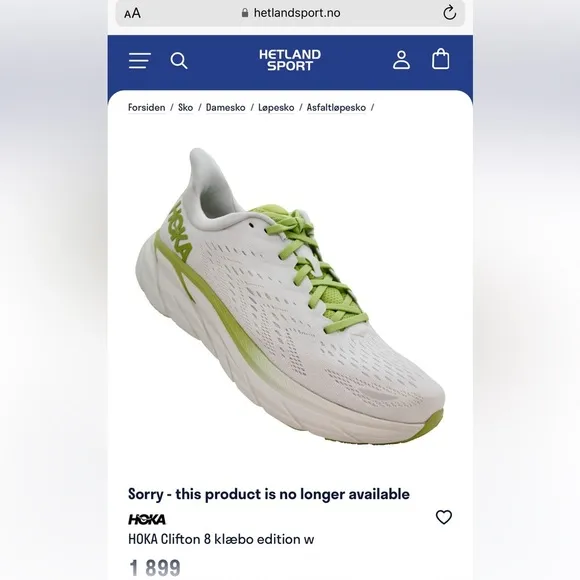 NWT Clifton 8 Hoka One One Running shoes brand new white lime green womens HJK​