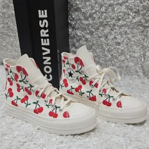 NWT Converse Cherry Platform Hi Tops Sneakers