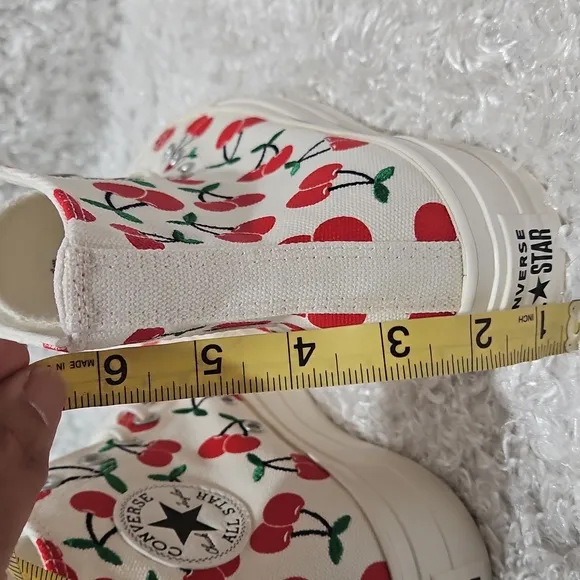 NWT Converse Cherry Platform Hi Tops Sneakers