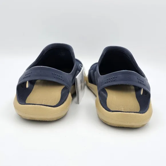 NWT Crocs Swiftwater Mesh Wave Men's Sandals/water shoes, Navy Blue/Khaki, 8M