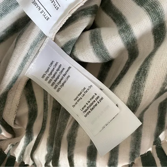 NWT Emerson Fry India Collection Pull On Shorts Moss Stripe Size S