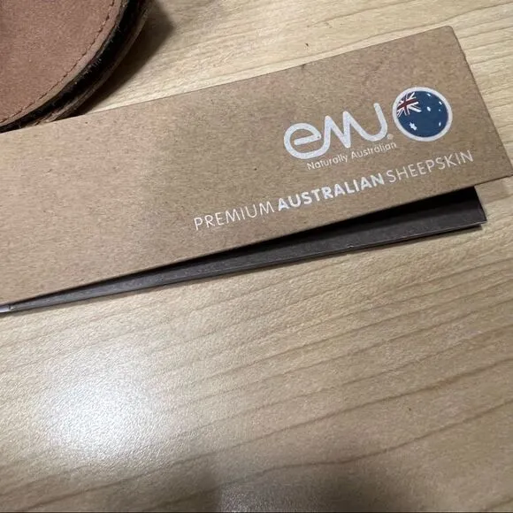 NWT emu El Rancho Leather Boots tan sz 8 Premium Australian Sheepskin MSRP $180