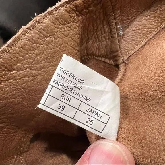 NWT emu El Rancho Leather Boots tan sz 8 Premium Australian Sheepskin MSRP $180
