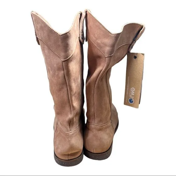 NWT emu El Rancho Leather Boots tan sz 8 Premium Australian Sheepskin MSRP $180
