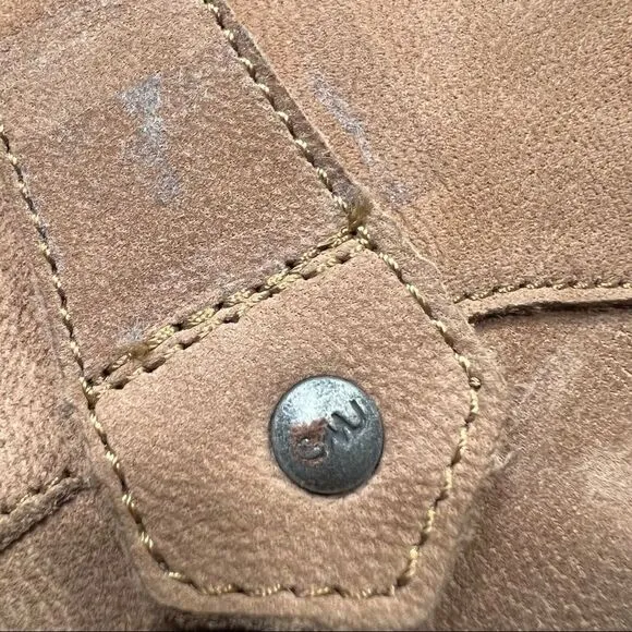 NWT emu El Rancho Leather Boots tan sz 8 Premium Australian Sheepskin MSRP $180
