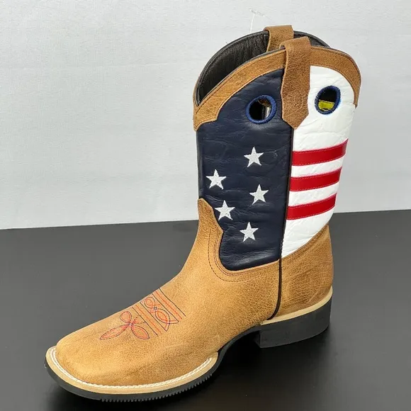 NWT J.B. Dillon Americana Leather Boots Size: 5.5 Youth