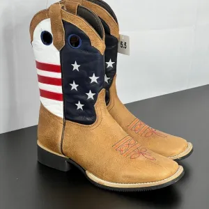 NWT J.B. Dillon Americana Leather Boots Size: 5.5 Youth