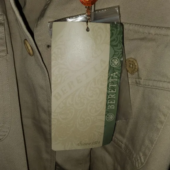 NWT Men's Beretta Sahariana Safari Field Hunting / Outdoor Jacket - Khaki Tan 44