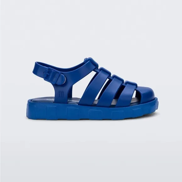 NWT MINI MELISSA Kids Mini Megan Sandals Unisex In Blue Size 11