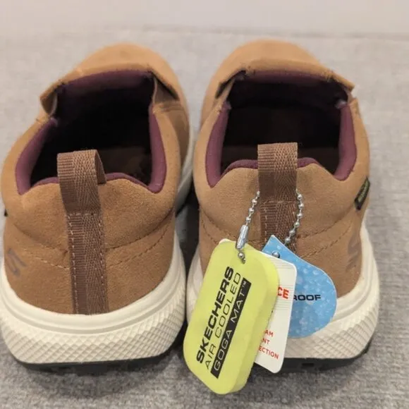 NWT Skechers Kids / Boys  Waterproof Casual Outdoor Slip-on Tan Shoes, size 5