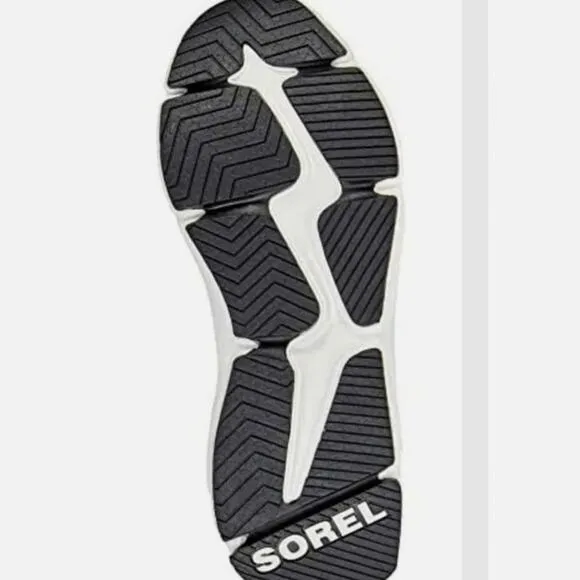 NWT SOREL Kinetic RNEGD Caribou Waterproof Sneakers Black, Sz7 snow shoes