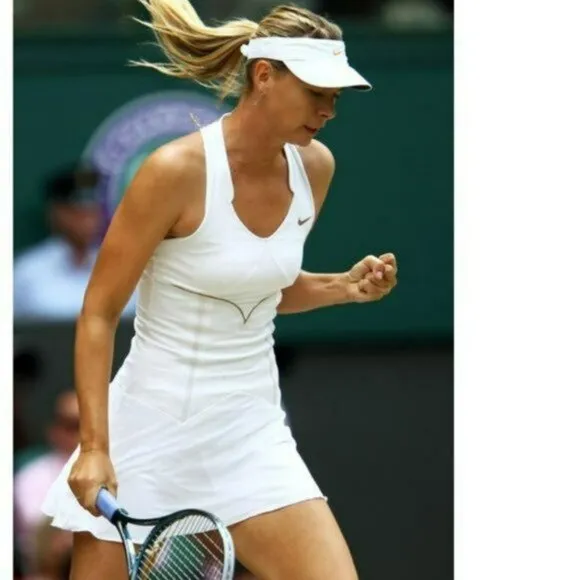 Nwt STUNNING Maria Sharapova White Tennis Dress w/ Bra mesh skirt XS