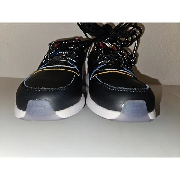 NWT! TOMS Men Arroyo Sneaker Shoes Mens 7 Athletic Black Marvel Leather Mesh Mix