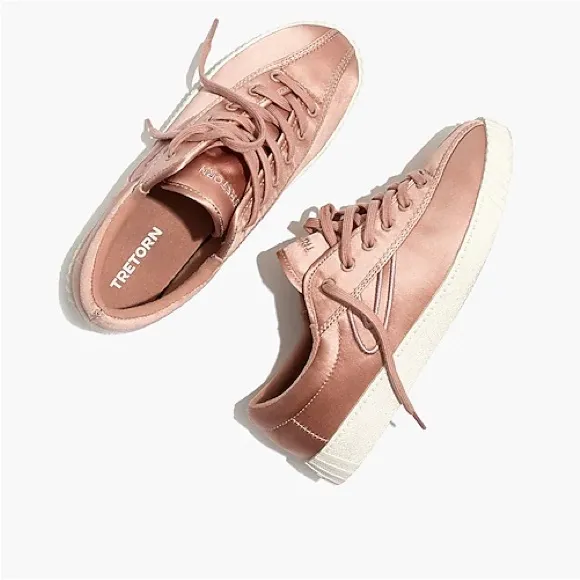 NWT Tretorn Blaire Platform Satin Sneaker Size 7