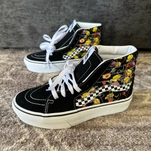 NWT Vans SK8 Hi Top Platform Sneakers Floral Checkered